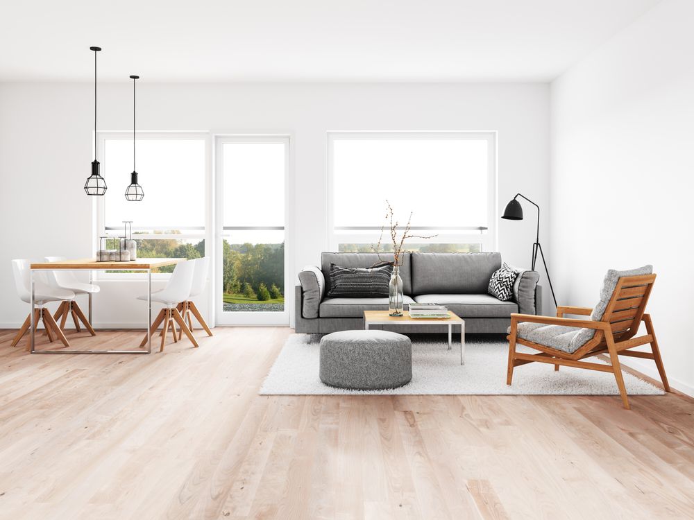 minimalist look living room