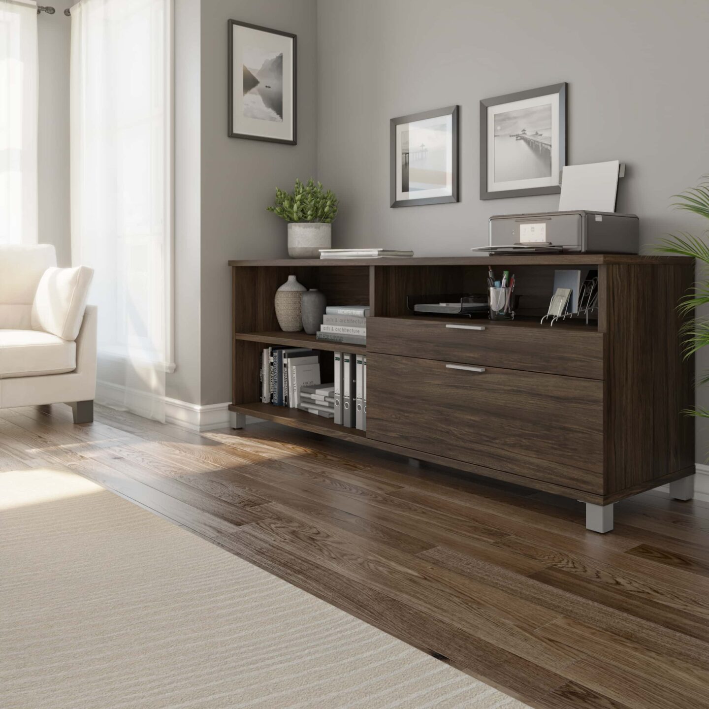 3 Ways To Use A Versatile Office Credenza Bestar   120610 000030 ROOM 2000x2000 1 1440x1440 