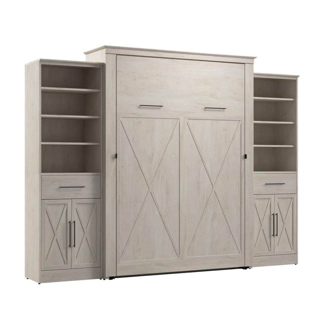 Key West Queen Murphy Bed and Closet Organizers with Doors and Drawers ...