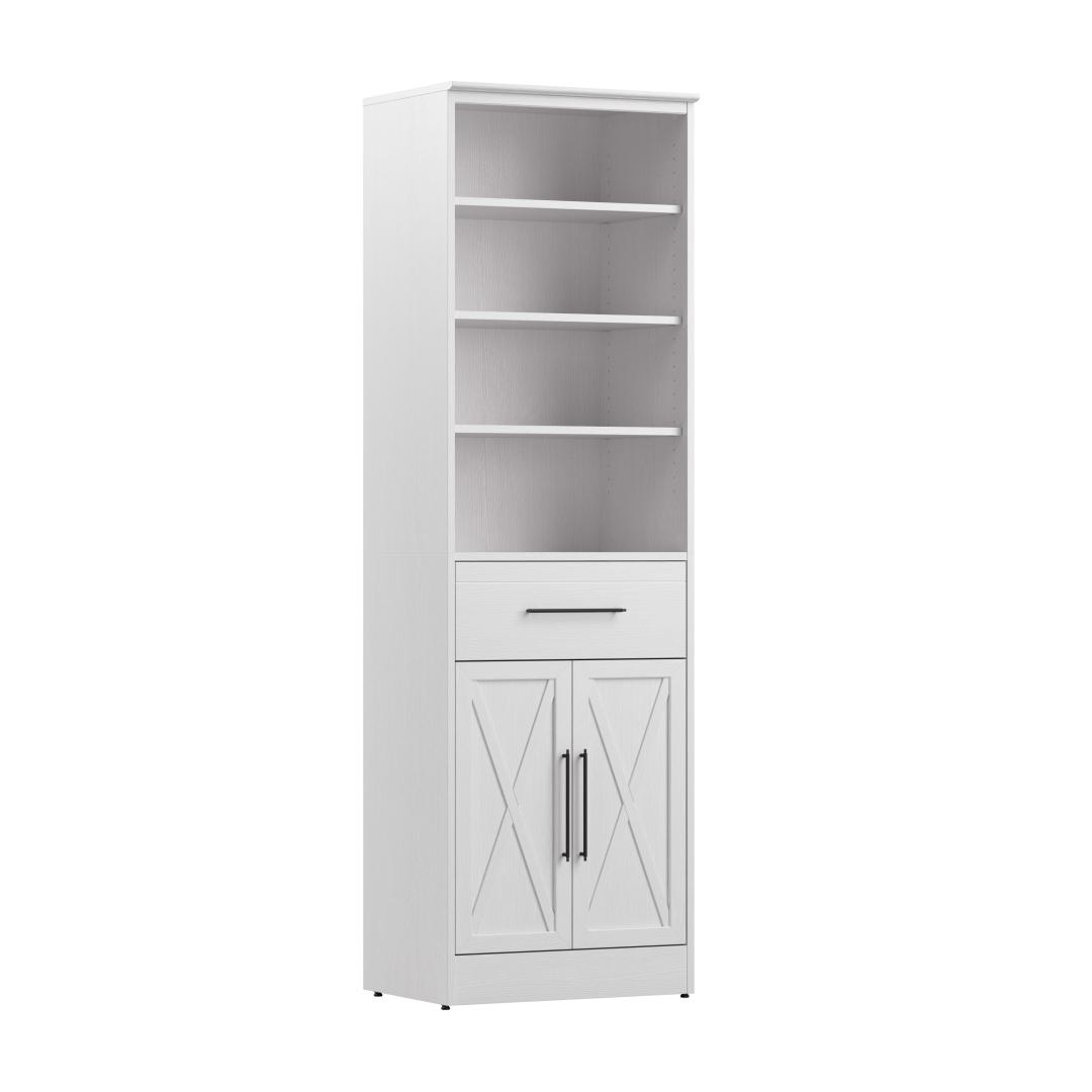25W Closet Organizer with Drawer and Doors