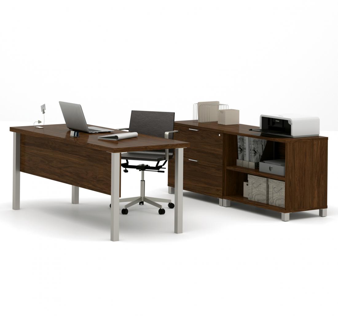 Table de bureau 72L avec crédence