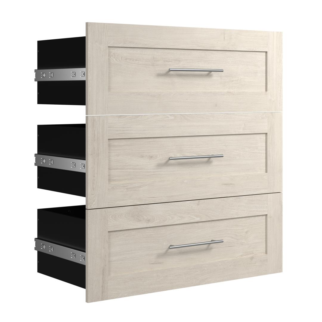 3 Pack Foldable Closet Organizer Soft Fabric Dresser Drawer