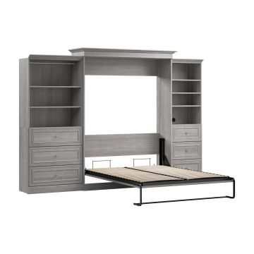 Versatile Queen Murphy Bed and Closet Organizers with Drawers (126W ...