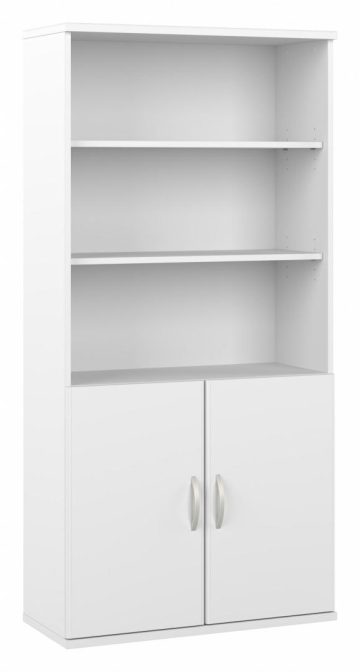 Zaniah Tall 5 Shelf Bookcase with Doors | Bestar