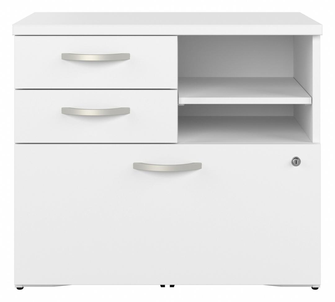 Zaniah Office Storage Cabinet with Drawers and Shelves | Bestar