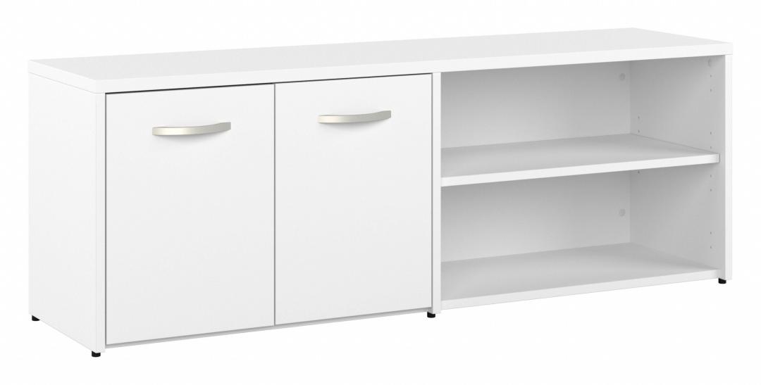 Low Storage Cabinet with Doors and Shelves